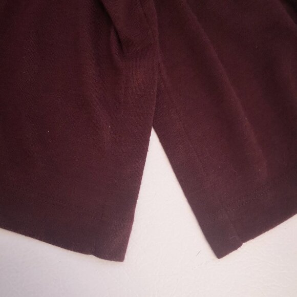 Anne Taylor Loft Ladies Size Small Burgundy Lightweight Turtleneck - Picture 6 of 9